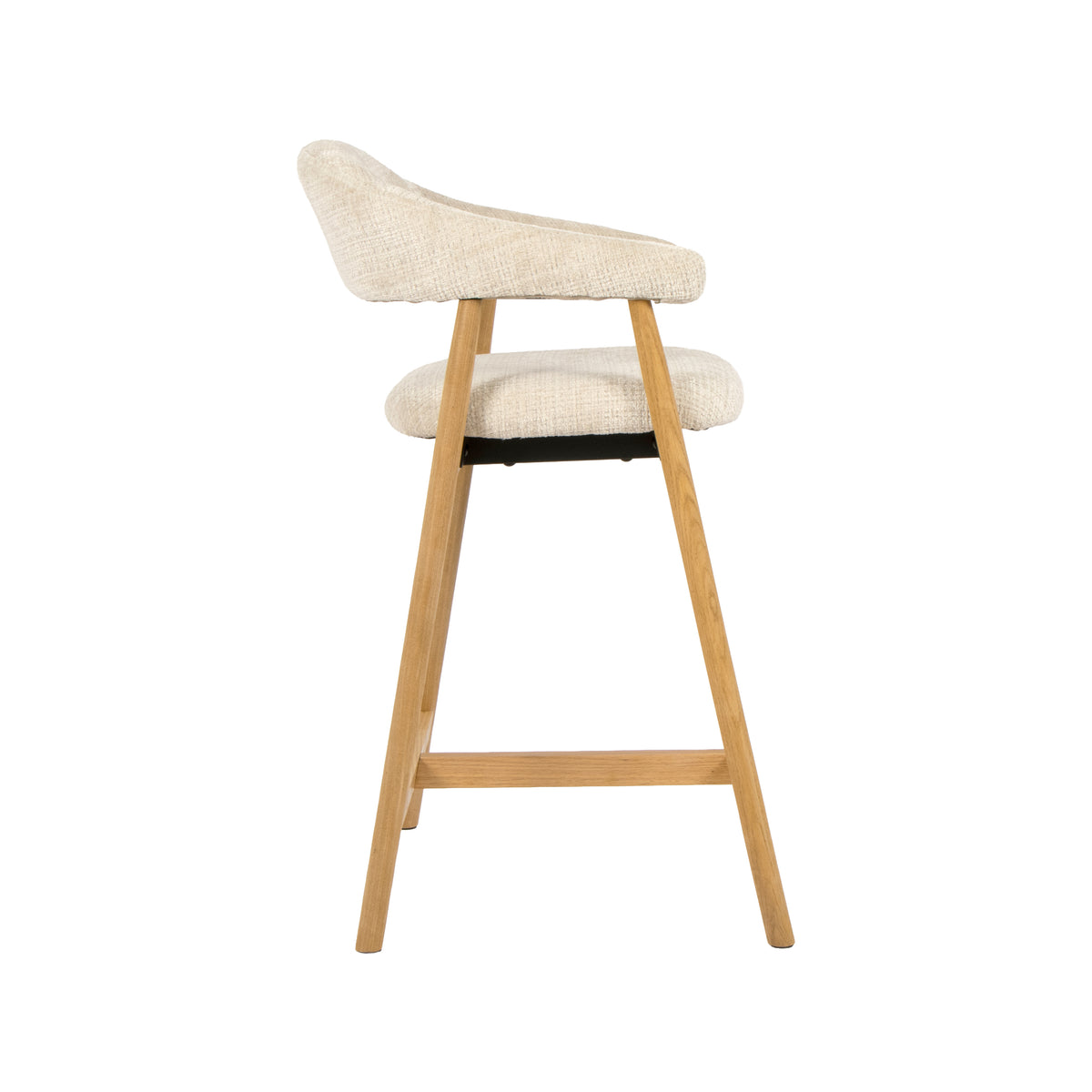 LABEL51 Barkruk Maren - Naturel - Cremona - Laag