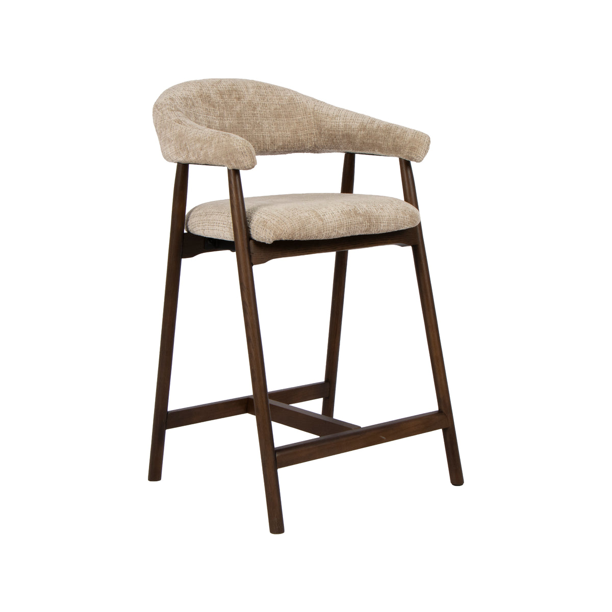 LABEL51 Barkruk Maren - Beige - Cremona - Laag