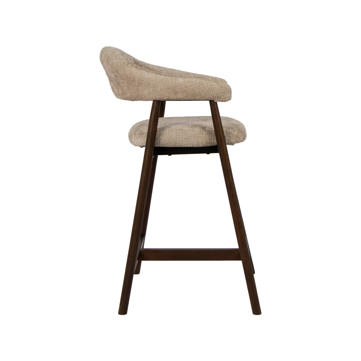 LABEL51 Barkruk Maren - Beige - Cremona - Laag
