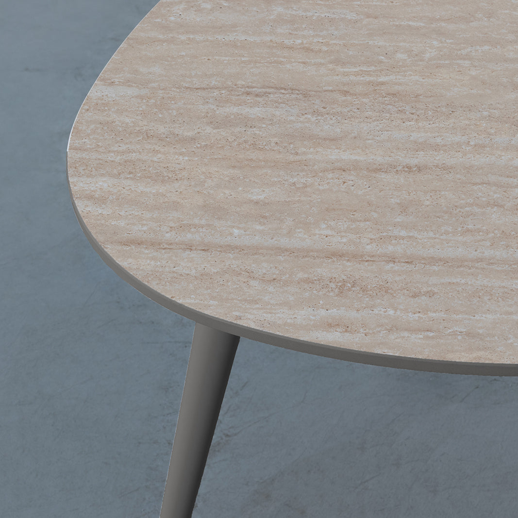 LABEL51 Salontafel Alba - Naturel - Keramiek - 84 cm