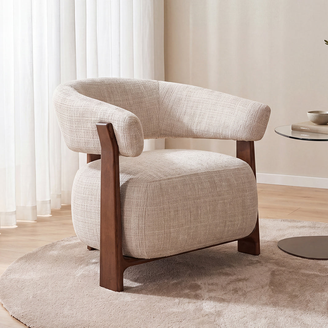 LABEL51 Fauteuil Nice - Naturel - Cremona - One Size
