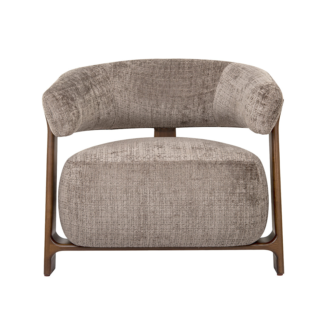LABEL51 Fauteuil Nice - Taupe - Cremona - One Size