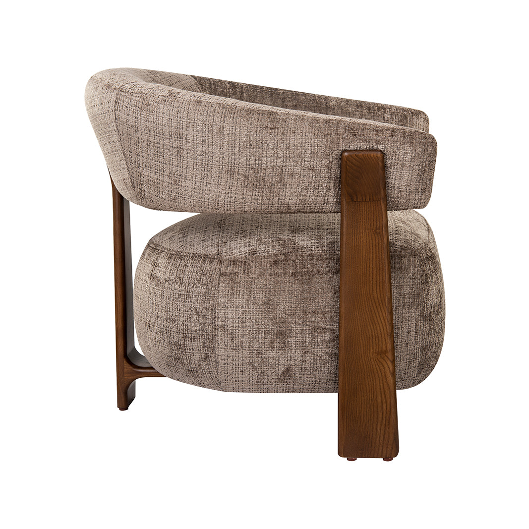 LABEL51 Fauteuil Nice - Taupe - Cremona - One Size