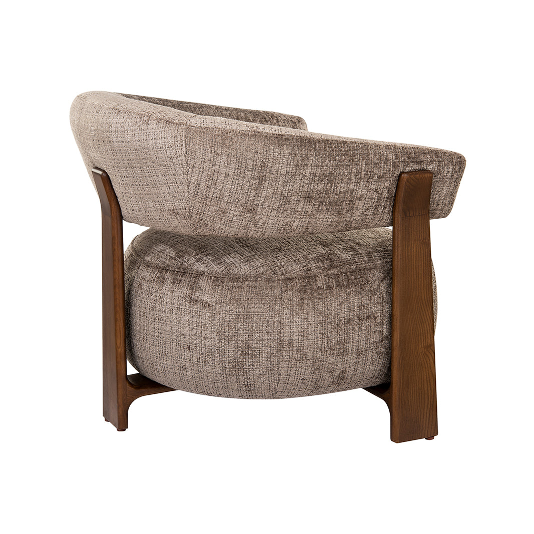 LABEL51 Fauteuil Nice - Taupe - Cremona - One Size