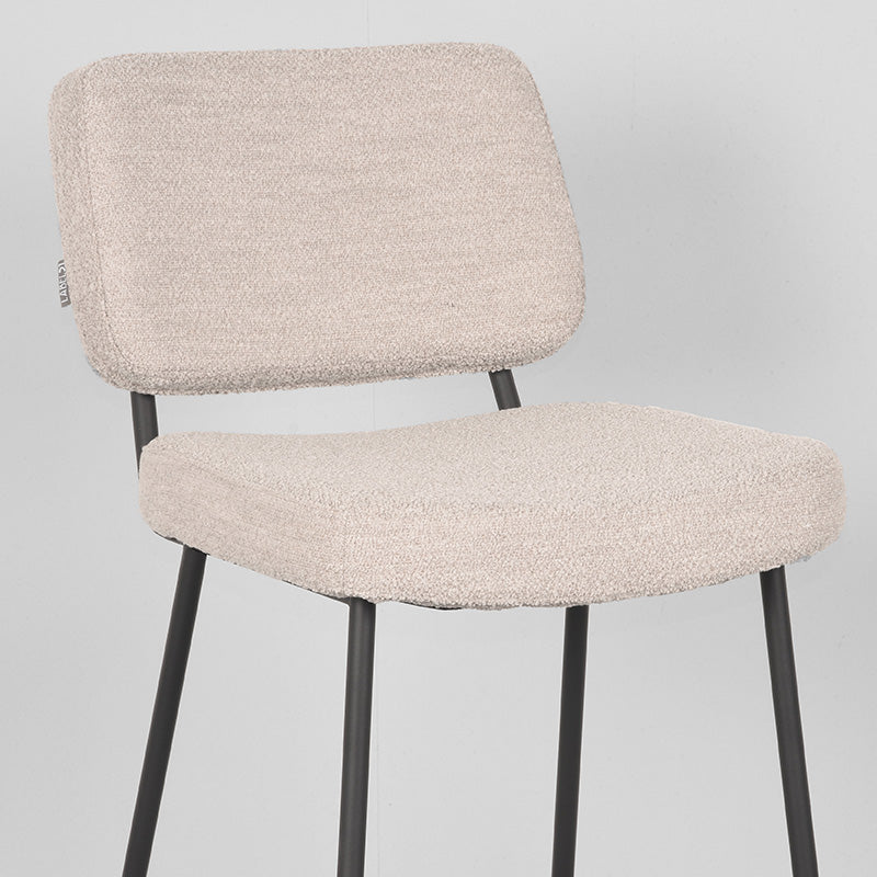 LABEL51 Barkruk Noah - Naturel - Boucle - Zithoogte 78
