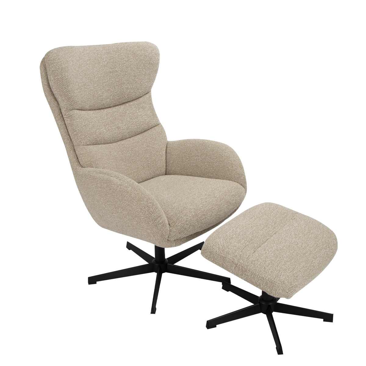 LABEL51 Fauteuil Malmo - Naturel - Royal Boucle - One Size