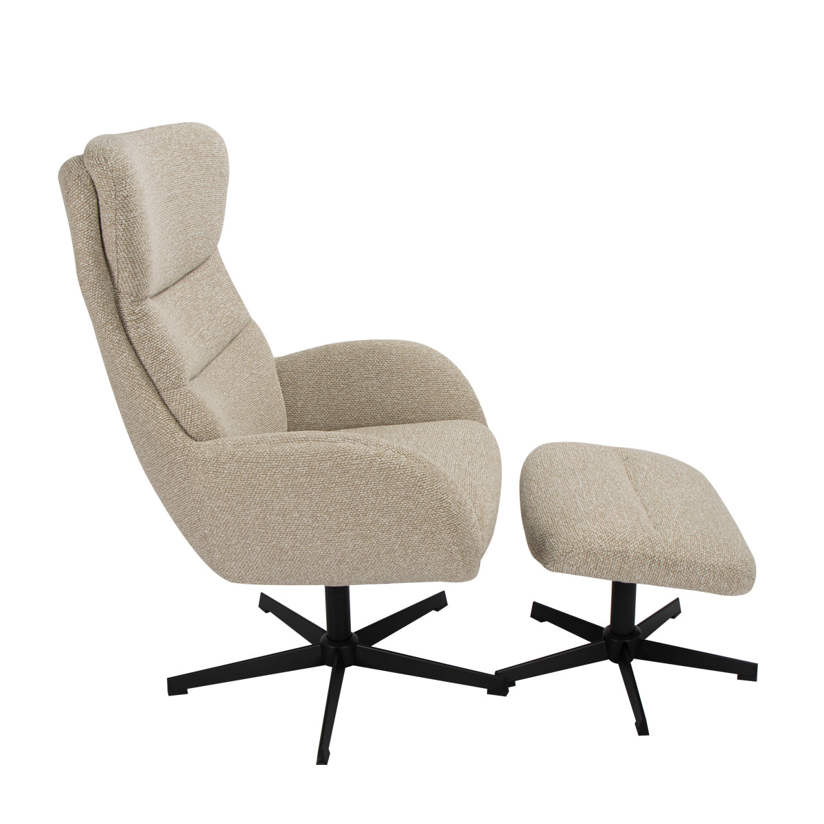 LABEL51 Fauteuil Malmo - Naturel - Royal Boucle - One Size