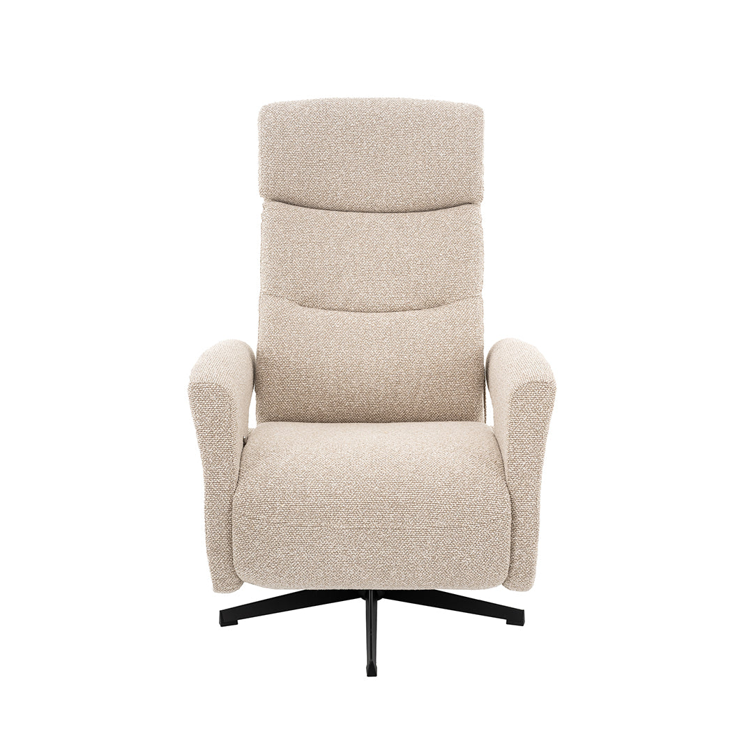 LABEL51 Fauteuil Copenhagen - Naturel - Royal Boucle - Manueel Verstelbaar
