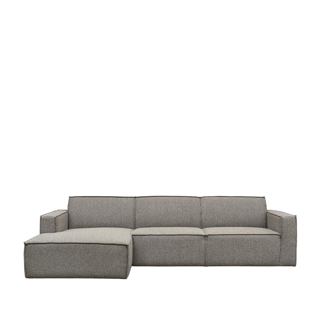 LABEL51 Hoekbank Kay - Mushroom - Royal Boucle - Links Voorstaand