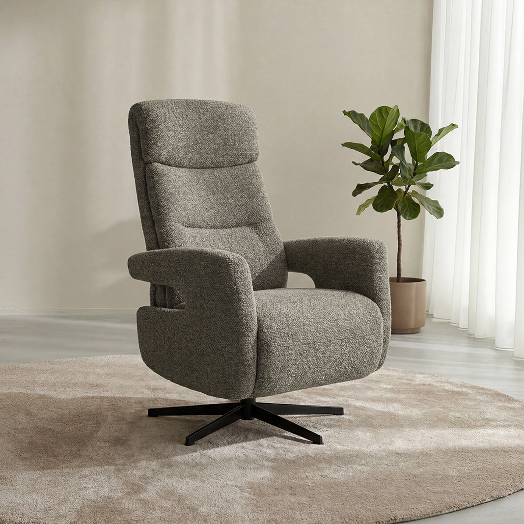 LABEL51 Fauteuil Tampere - Mushroom - Royal Boucle - One Size