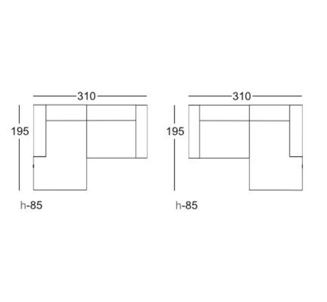 Hulk loungebank stof Ribcord 101 van PureWonen - laagste prijs offerte van PureWonen
