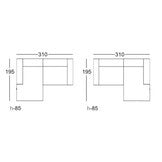 Hulk lounge stof COIMBRA 13 van PureWonen - laagste prijs offerte van PureWonen