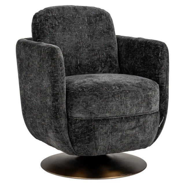 Draaifauteuil Turner graphite island (Island graphite 66) van Richmond Interiors – Luxe comfort op maat van PureWonen. Vraag naar de beste prijs.