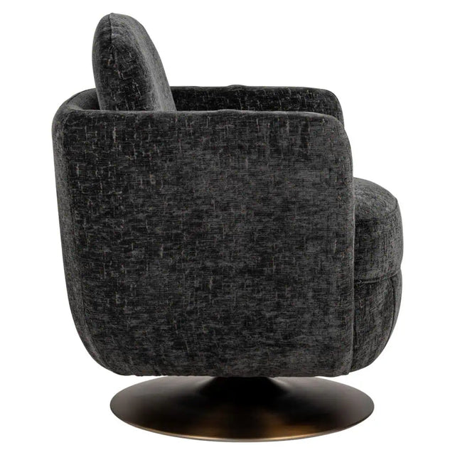 Draaifauteuil Turner graphite island (Island graphite 66) van Richmond Interiors – Luxe comfort op maat van PureWonen. Vraag naar de beste prijs.