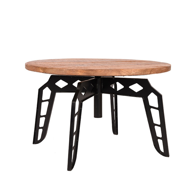 LABEL51 Salontafel Pebble - Rough - Mangohout - 80 cm - Rond van LABEL51 – Luxe comfort op maat van PureWonen. Vraag naar de beste prijs.