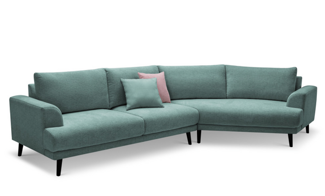 SALE Hoebank Vulcan sectional in Star Aqua van Sale producten uit de outlet locatie. - laagste prijs offerte van PureWonen