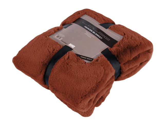 Plaid Heaven 150x200 terra van PureWonen - laagste prijs offerte van PureWonen