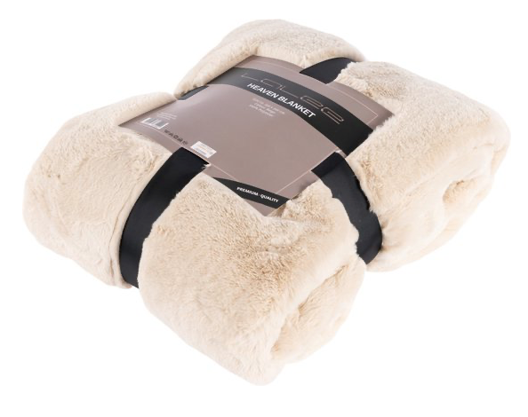 Plaid Heaven 150x200 beige van PureWonen - laagste prijs offerte van PureWonen