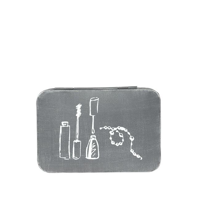 LABEL51 Make-Up opbergkist - Grijs - Metaal van LABEL51 – Luxe comfort op maat van PureWonen. Vraag naar de beste prijs.