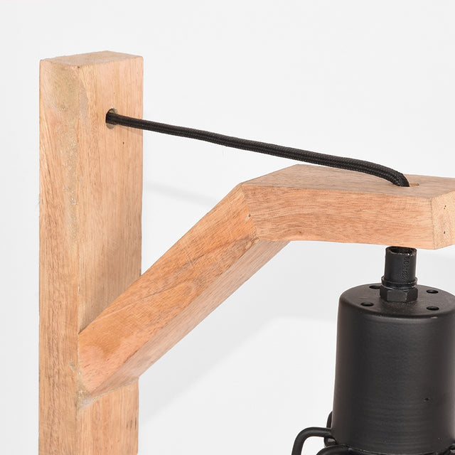 LABEL51 Tafellamp Drop - Zwart - Mangohout van LABEL51 - laagste prijs offerte van PureWonen