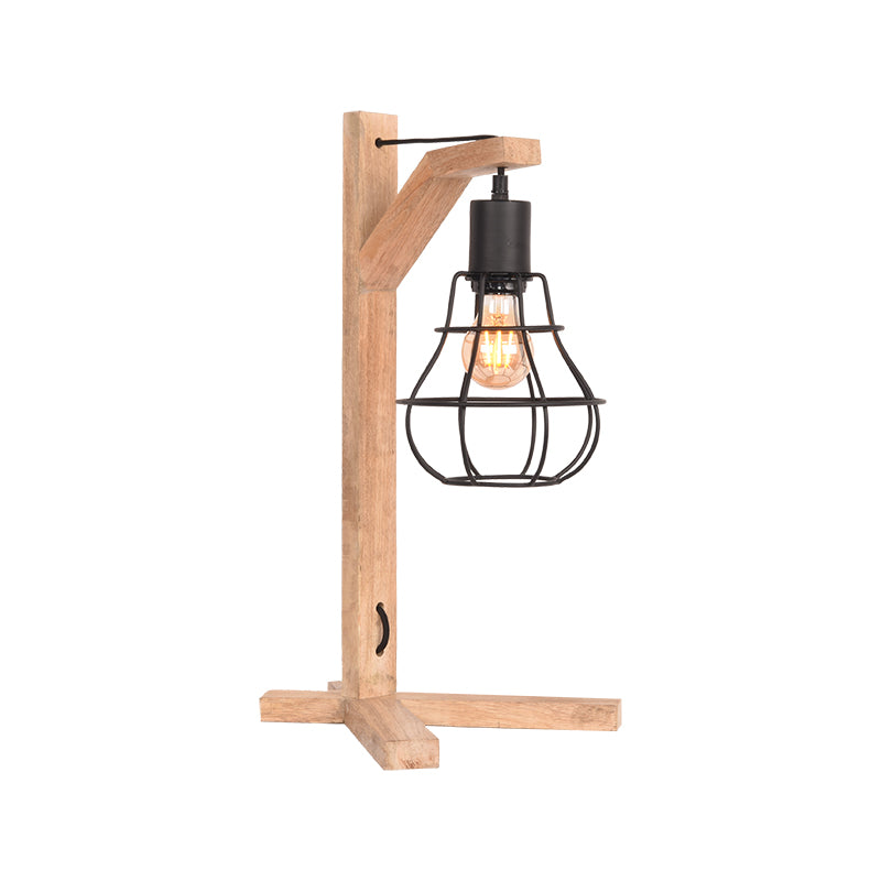 LABEL51 Tafellamp Drop - Zwart - Mangohout van LABEL51 - laagste prijs offerte van PureWonen
