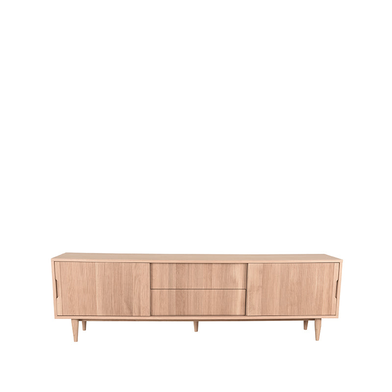 LABEL51 Tv-meubel Jule - Naturel - Eiken - Tv-Meubel 200 cm van LABEL51 – Luxe comfort op maat van PureWonen. Vraag naar de beste prijs.