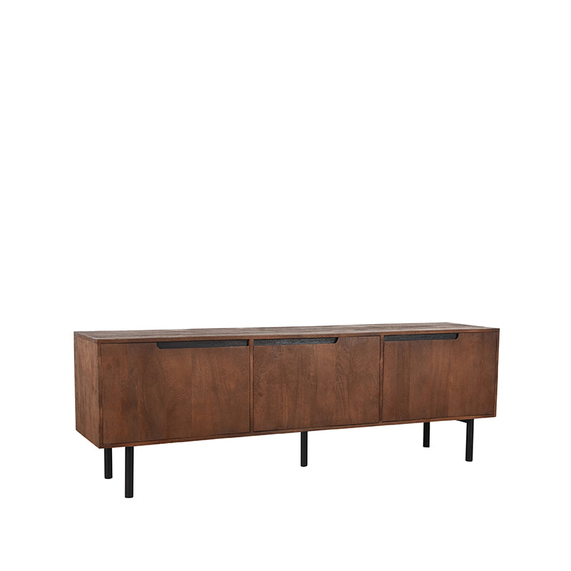 LABEL51 Tv-meubel Rio - Espresso - Mangohout - Tv-Meubel 180 cm van LABEL51 – Luxe comfort op maat van PureWonen. Vraag naar de beste prijs.
