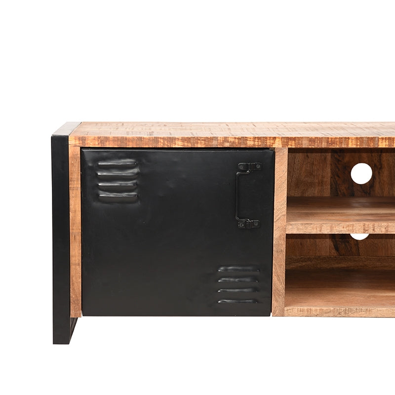 LABEL51 Tv-meubel Brussels - Rough - Mangohout - Tv-Meubel 160 cm van LABEL51 – Luxe comfort op maat van PureWonen. Vraag naar de beste prijs.