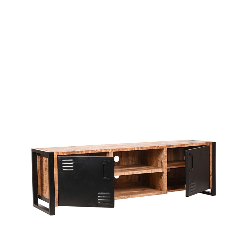 LABEL51 Tv-meubel Brussels - Rough - Mangohout - Tv-Meubel 160 cm van LABEL51 – Luxe comfort op maat van PureWonen. Vraag naar de beste prijs.