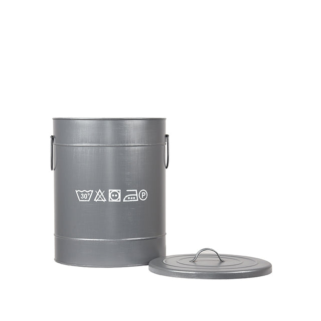 LABEL51 Wasmand - Grijs - Metaal - M van LABEL51 – Luxe comfort op maat van PureWonen. Vraag naar de beste prijs.