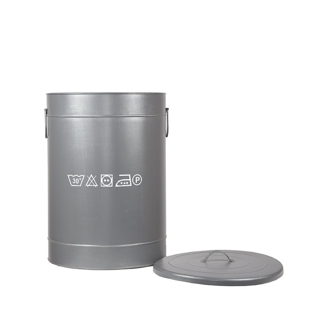 LABEL51 Wasmand - Grijs - Metaal - L van LABEL51 – Luxe comfort op maat van PureWonen. Vraag naar de beste prijs.
