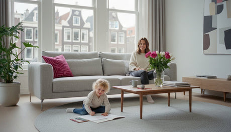 Vlekbestendige stof voor een bank met kinderen: Stijlvol wonen zonder zorgen in 2026