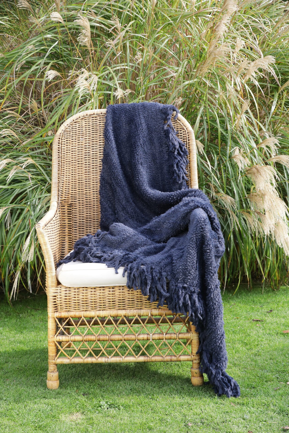 Yak Indigo plaid