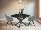 Oslo Round Black 120 cm