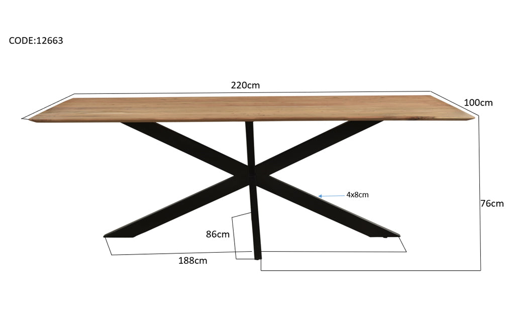 Oslo Spider Acasia 220 cm