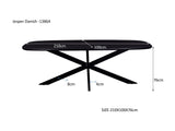 Jesper Danish Oval Black 210cm