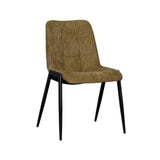 LABEL51 Eetkamerstoel Noor - Mustard - Elite - Black Frame