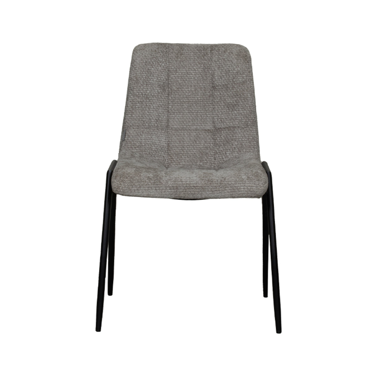 LABEL51 Eetkamerstoel Noor - Stone - Elite - Black Frame