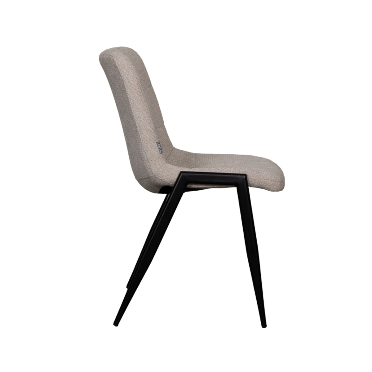 LABEL51 Eetkamerstoel Noor - Naturel - Elite - Black Frame