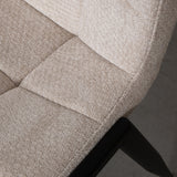 LABEL51 Eetkamerstoel Noor - Naturel - Elite - Black Frame