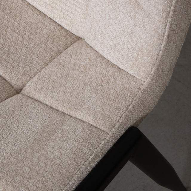 LABEL51 Eetkamerstoel Noor - Naturel - Elite - Black Frame