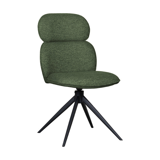LABEL51 Eetkamerstoel Finn - Forest - Boucle van LABEL51 – Luxe comfort op maat van PureWonen. Vraag naar de beste prijs.