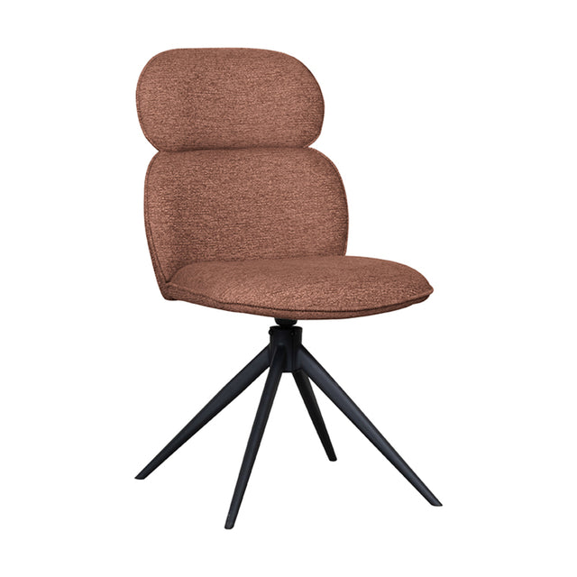 LABEL51 Eetkamerstoel Finn - Coral - Boucle van LABEL51 – Luxe comfort op maat van PureWonen. Vraag naar de beste prijs.