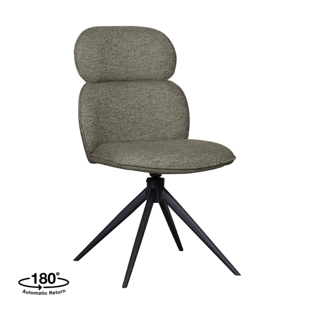 LABEL51 Eetkamerstoel Finn - Truffel grijs - Boucle van LABEL51 – Luxe comfort op maat van PureWonen. Vraag naar de beste prijs.