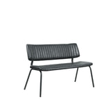 LABEL51 Eetkamerbank Gusto - Zwart - PU-Leder - 120 cm van LABEL51 - laagste prijs offerte van PureWonen