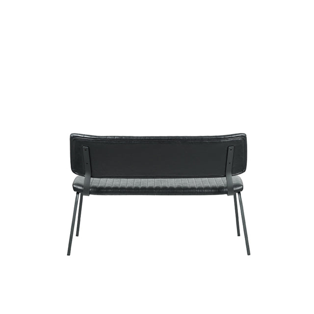 LABEL51 Eetkamerbank Gusto - Zwart - PU-Leder - 120 cm van LABEL51 - laagste prijs offerte van PureWonen