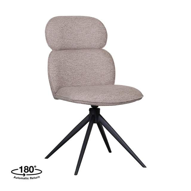 LABEL51 Eetkamerstoel Finn - Naturel - Boucle van LABEL51 - laagste prijs offerte van PureWonen