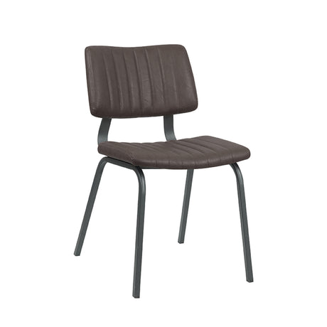 LABEL51 Eetkamerstoel Gusto - Donkerbruin - PU-Leder van LABEL51 – Luxe comfort op maat van PureWonen. Vraag naar de beste prijs.
