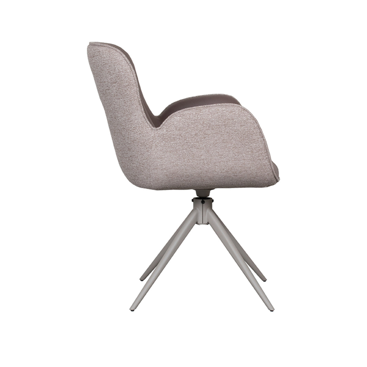 LABEL51 Eetkamerstoel Lasse - Bruin - Microfiber van LABEL51 – Luxe comfort op maat van PureWonen. Vraag naar de beste prijs.