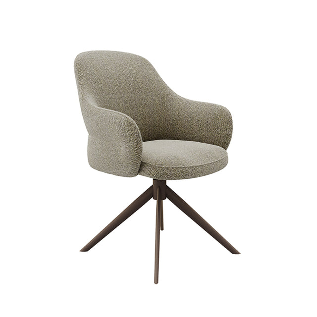 LABEL51 Eetkamerstoel Bern - Truffel grijs - Boucle van LABEL51 – Luxe comfort op maat van PureWonen. Vraag naar de beste prijs.